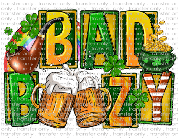 Bad & Boozy St. Patrick's - Waterslide, Sublimation Transfers