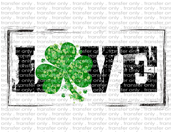 St. Patricks' Day Clover - Waterslide, Sublimation Transfers