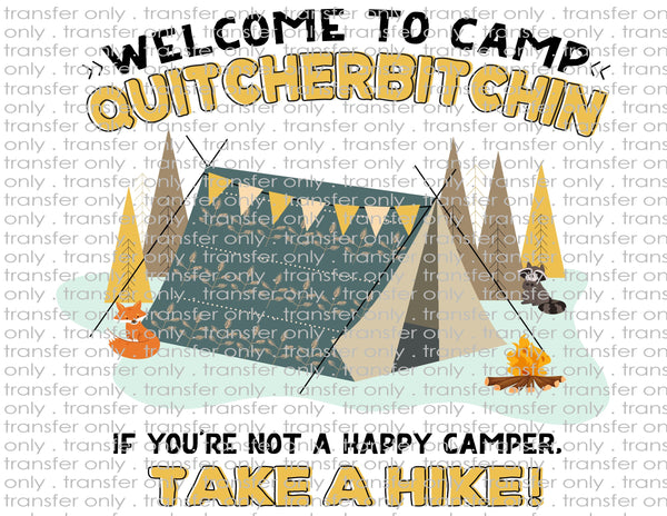 Happy Camper - Waterslide, Sublimation Transfers
