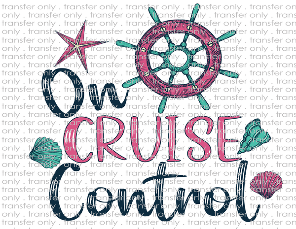 Cruise Control - Waterslide, Sublimation Transfers