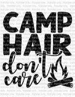 Camp Hair Don't Care - Waterslide, Sublimation Transfers