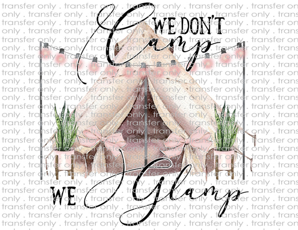 Glamping - Waterslide, Sublimation Transfers