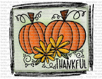 Thankful Pumpkins - Waterslide, Sublimation Transfers