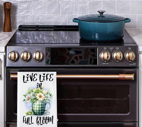 Live Life In Full Bloom - Kitchen Designs - Sublimation Transfer