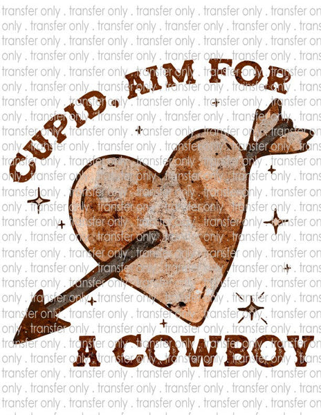 Cupid Aim For A Cowboy - Waterslide, Sublimation Transfers