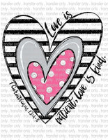 Love is Kind - Waterslide, Sublimation Transfers