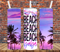 Beach Babe - Tumbler Wrap Sublimation Transfers