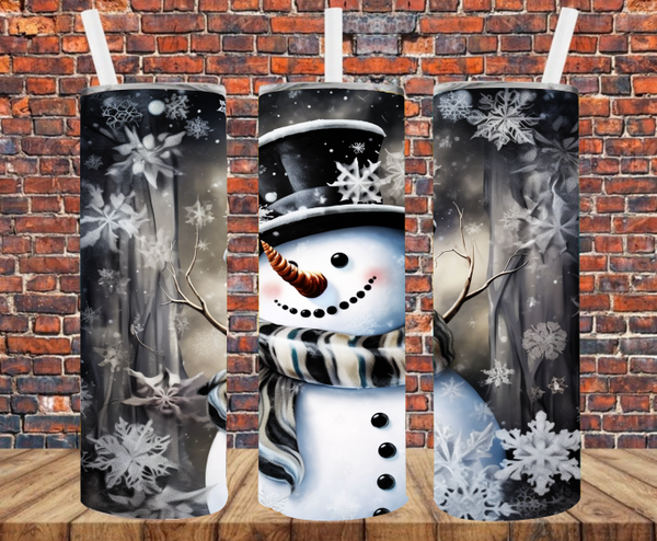 Snowman - Tumbler Wrap - Sublimation Transfers