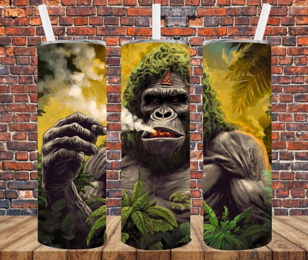 Smoking Ape - Tumbler Wrap Sublimation Transfers