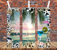 It's 5 o'clock Somewhere - Tumbler Wrap Sublimation Transfers