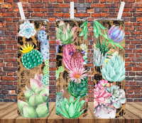 Succulents Cactus Cacti - Tumbler Wrap Sublimation Transfers