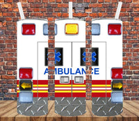 Ambulance - Tumbler Wrap Sublimation Transfers