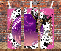 Cowgirl Angel Outlaw - Tumbler Wrap Sublimation Transfers