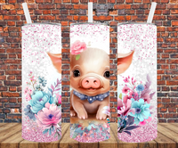 Adorable Baby Pig - Tumbler Wrap - Sublimation Transfers