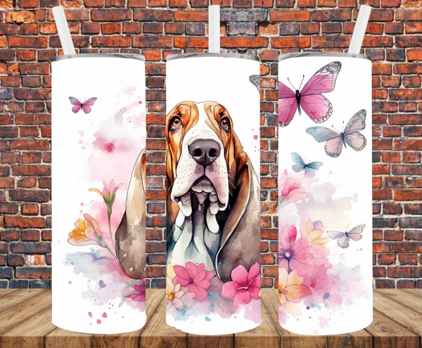 Basset Hound - Tumbler Wrap - Sublimation Transfers