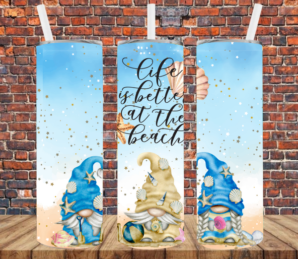 Life is Better at the Beach - Tumbler Wrap Sublimation Transfers