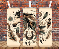 Boho Horse - Tumbler Wrap - Sublimation Transfers