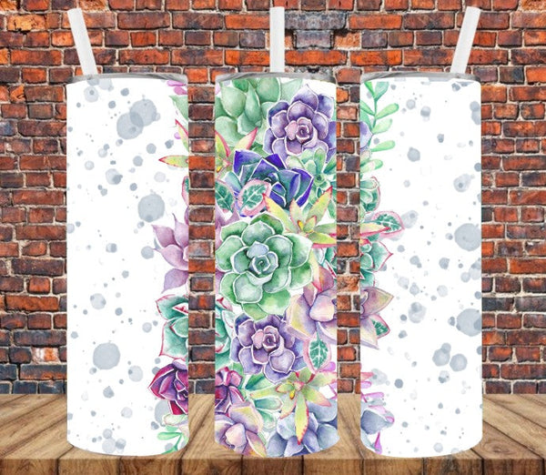 Pretty Cactus - Tumbler Wrap Sublimation Transfers