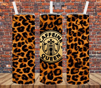 Caffeine Queen with Logo - Tumbler Wrap Sublimation Transfers