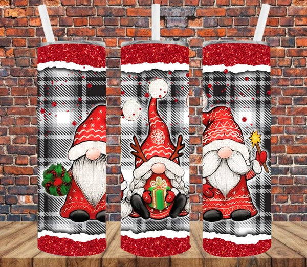 Christmas Gnomes - Tumbler Wrap Sublimation Transfers