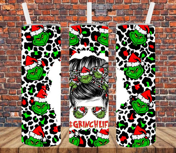 Lady Bun - Green Man Christmas Movie - Tumbler Wrap Sublimation Transfers