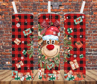 Christmas Reindeer - Tumbler Wrap Sublimation Transfers