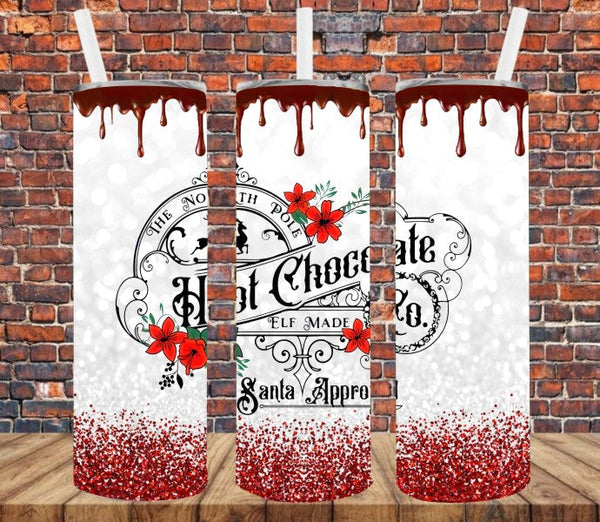Santa Approved Hot Chocolate - Tumbler Wrap Sublimation Transfers