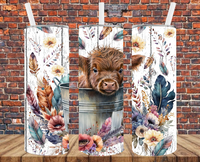 Country Cow - Tumbler Wrap - Sublimation Transfers