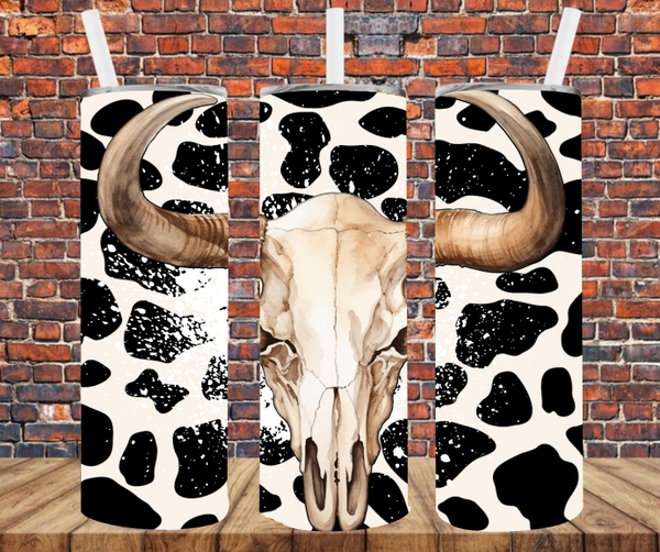 Western Cow - Tumbler Wrap - Sublimation Transfers