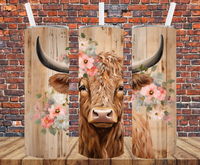 Country Cow - Tumbler Wrap - Sublimation Transfers