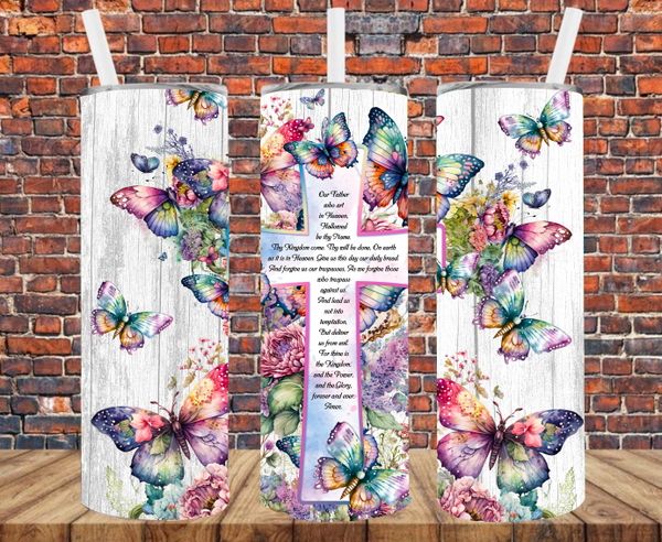 Lords Prayer - Tumbler Wrap - Sublimation Transfers