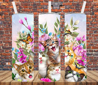 Cute Kitties - Tumbler Wrap Sublimation Transfers