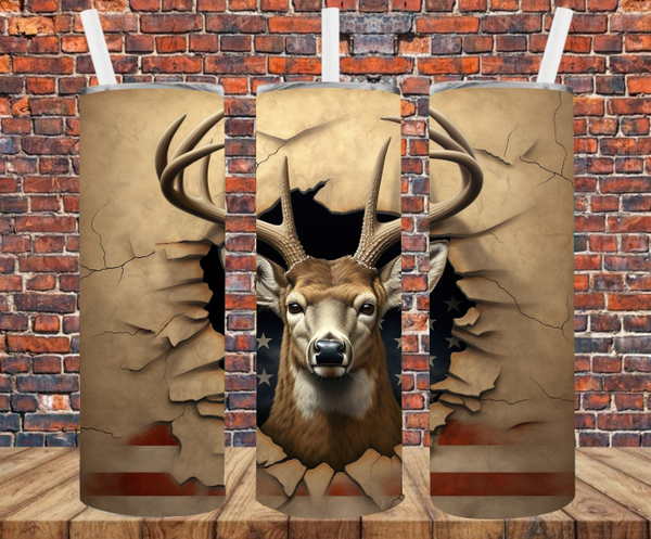 Deer - Tumbler Wrap - Sublimation Transfers