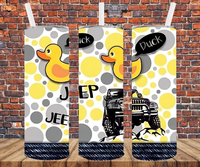 Duck Duck J.E.E.P. - Tumbler Wrap - Sublimation Transfers