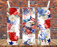 Patriotic Eagle - Tumbler Wrap - Sublimation Transfers