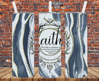 Faith - Tumbler Wrap - Sublimation Transfers