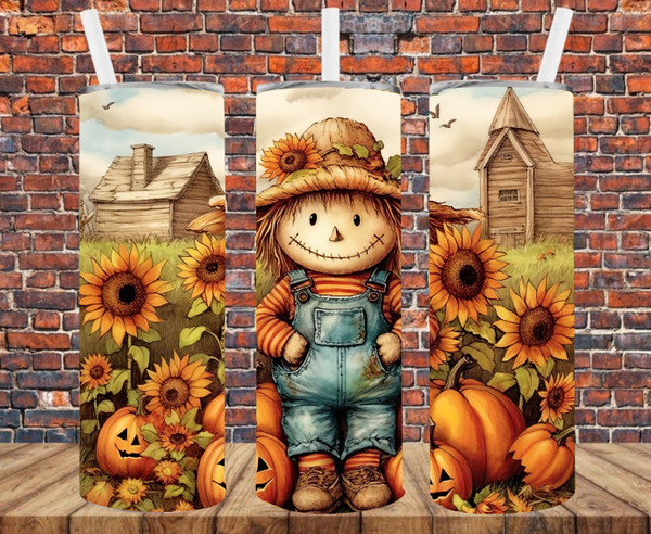 Fall Scarecrow - Tumbler Wrap - Sublimation Transfers