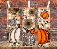 Fall Pumpkins - Tumbler Wrap Sublimation Transfers