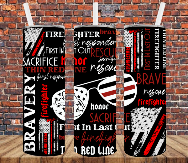 Firefighter - Tumbler Wrap Sublimation Transfers