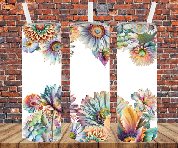 Floral - Tumbler Wrap - Sublimation Transfers