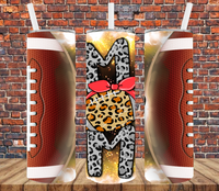 Football Mom - Tumbler Wrap Sublimation Transfers