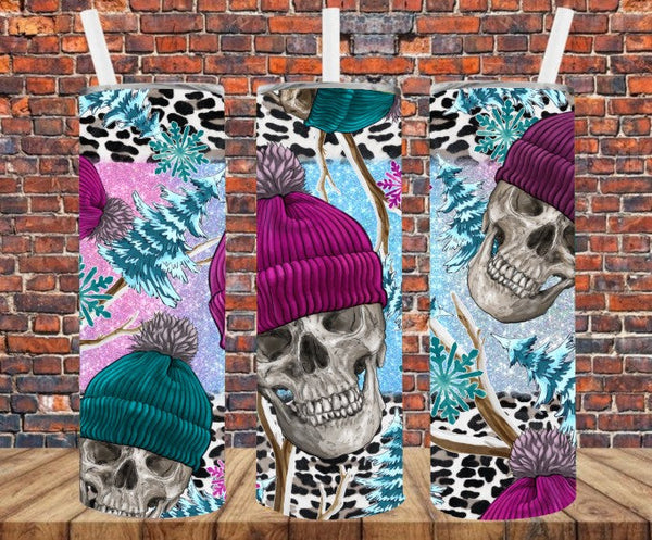 Freezing Skeletons - Tumbler Wrap - Sublimation Transfers