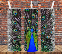 Peacock - Tumbler Wrap Sublimation Transfers