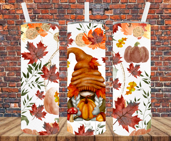 Fall Gnome - Tumbler Wrap - Sublimation Transfers