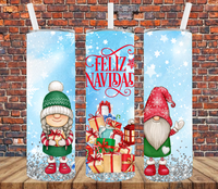 Feliz Navidad - Tumbler Wrap Sublimation Transfers