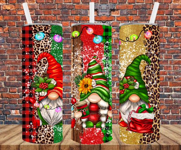 Christmas Gnomes - Tumbler Wrap - Sublimation Transfers