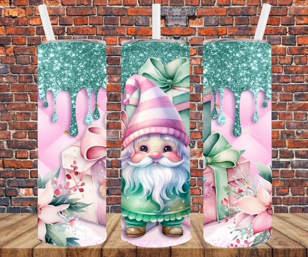 Holiday Gnome - Tumbler Wrap - Sublimation Transfers