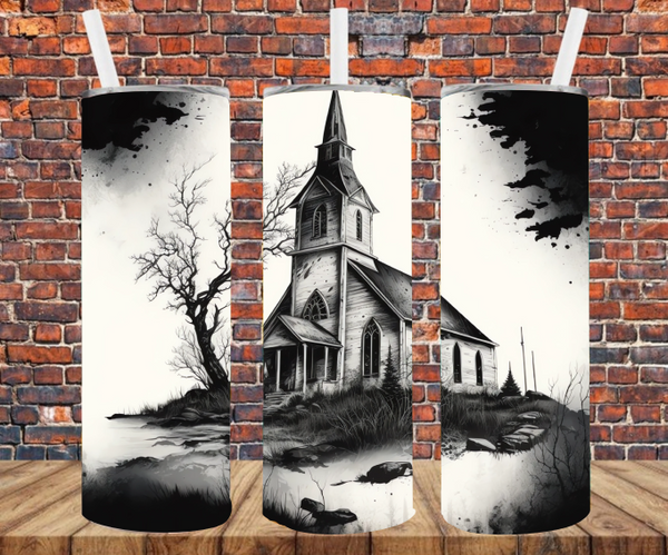 Spooky Church - Tumbler Wrap - Sublimation Transfers