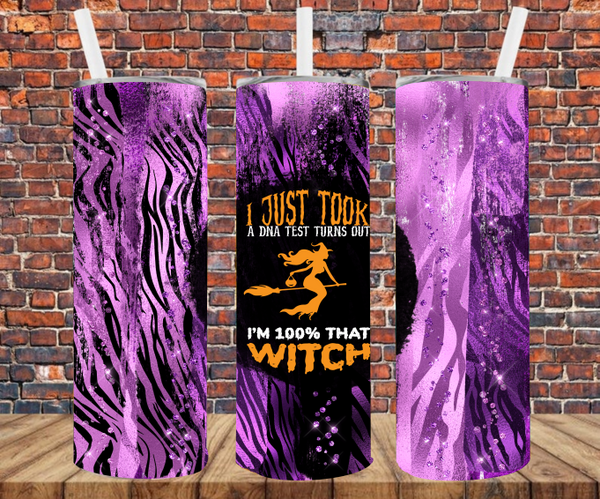 100% That Witch - Tumbler Wrap - Sublimation Transfers