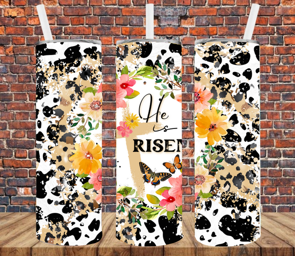 He is Risen - Tumbler Wrap Sublimation Transfers